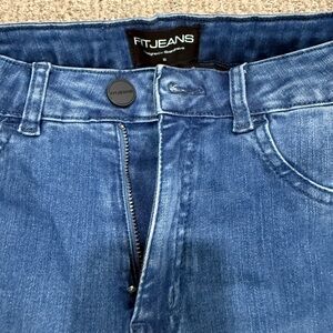 FITJEANS Distressed Indigo Denim Jacket